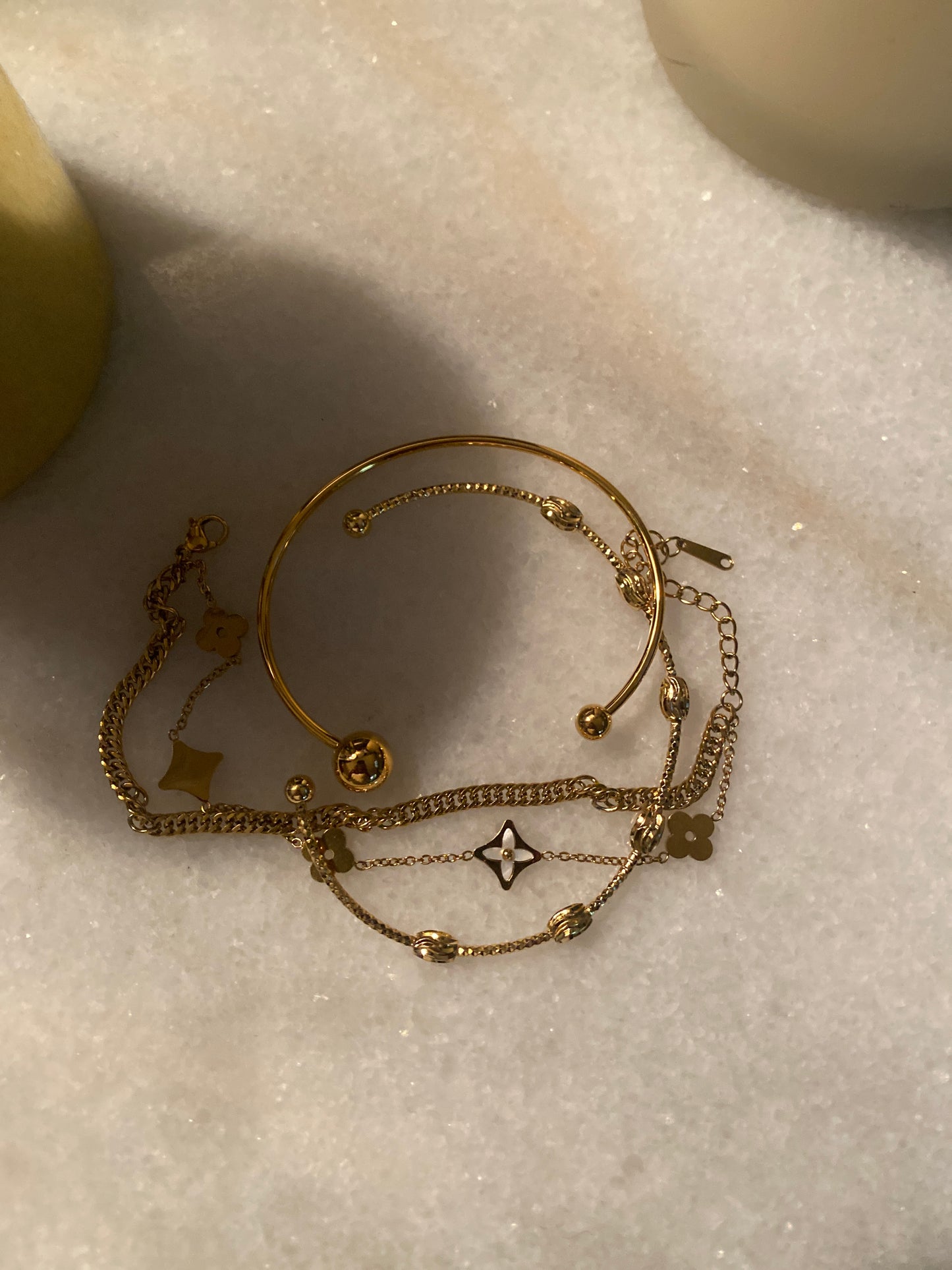 Ball stack bracelet