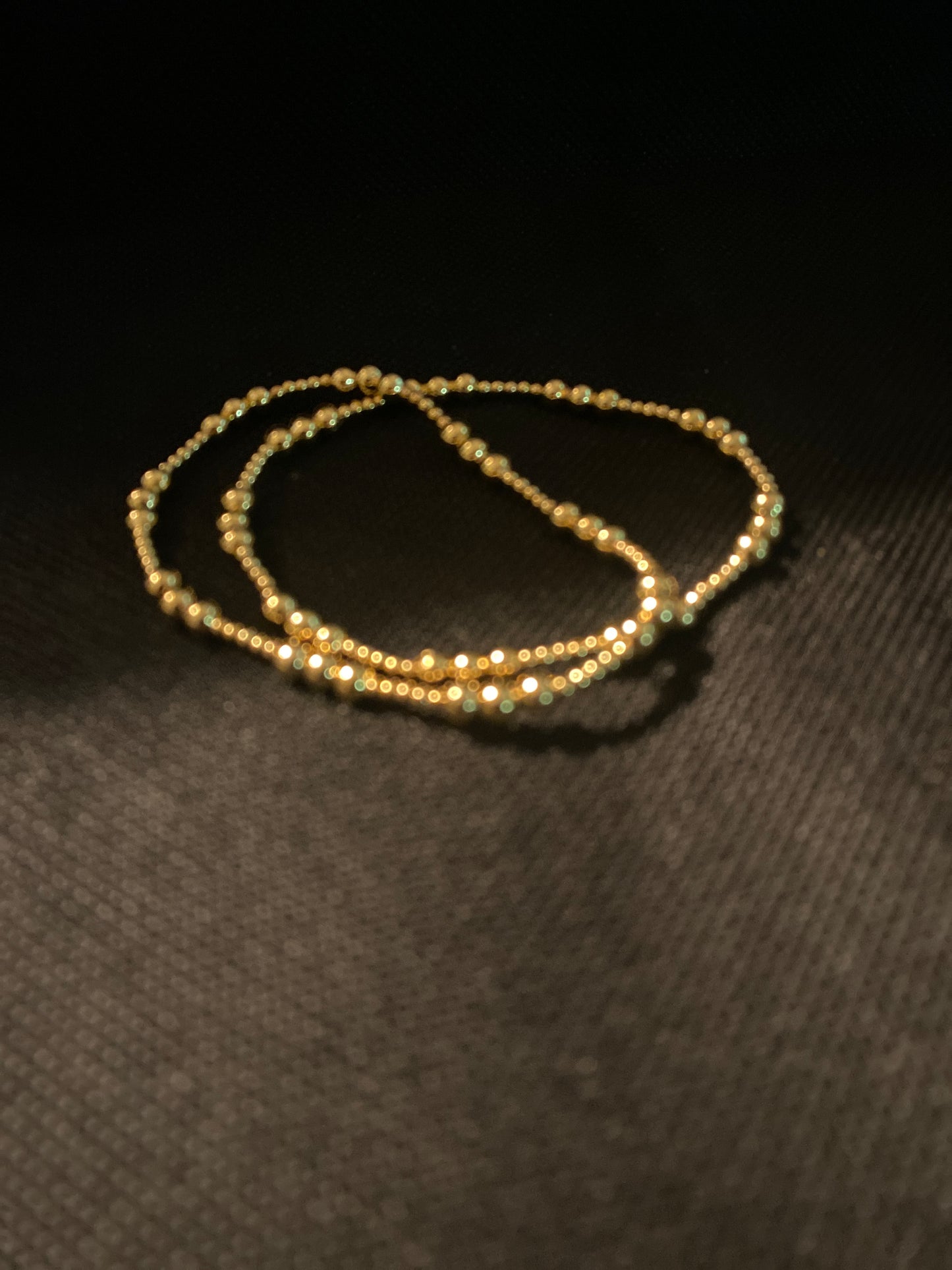 Gold beaded bracelet