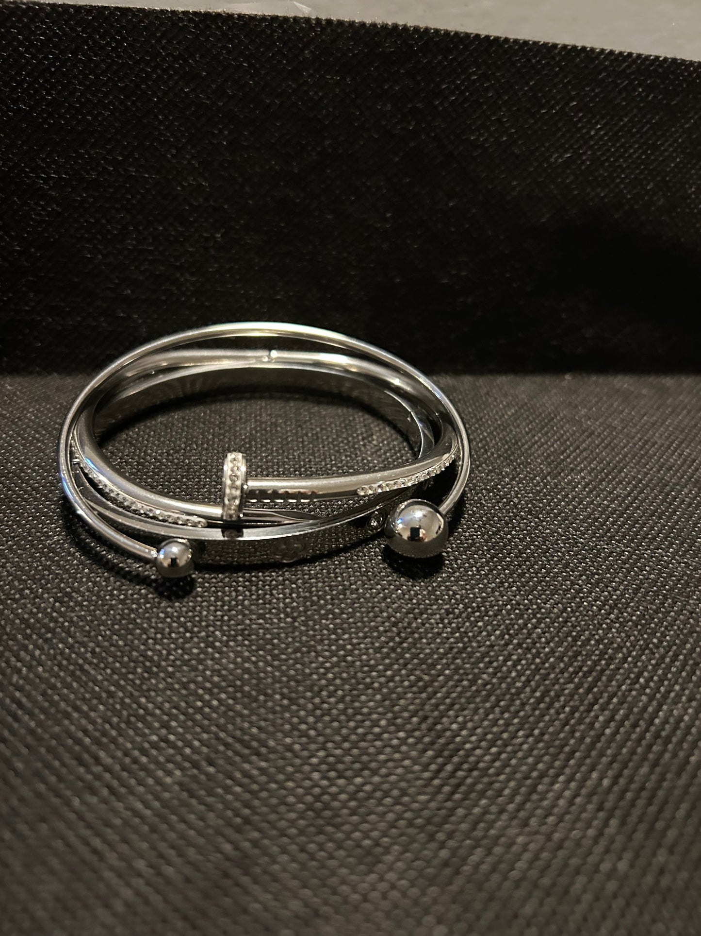Nail stack bangle