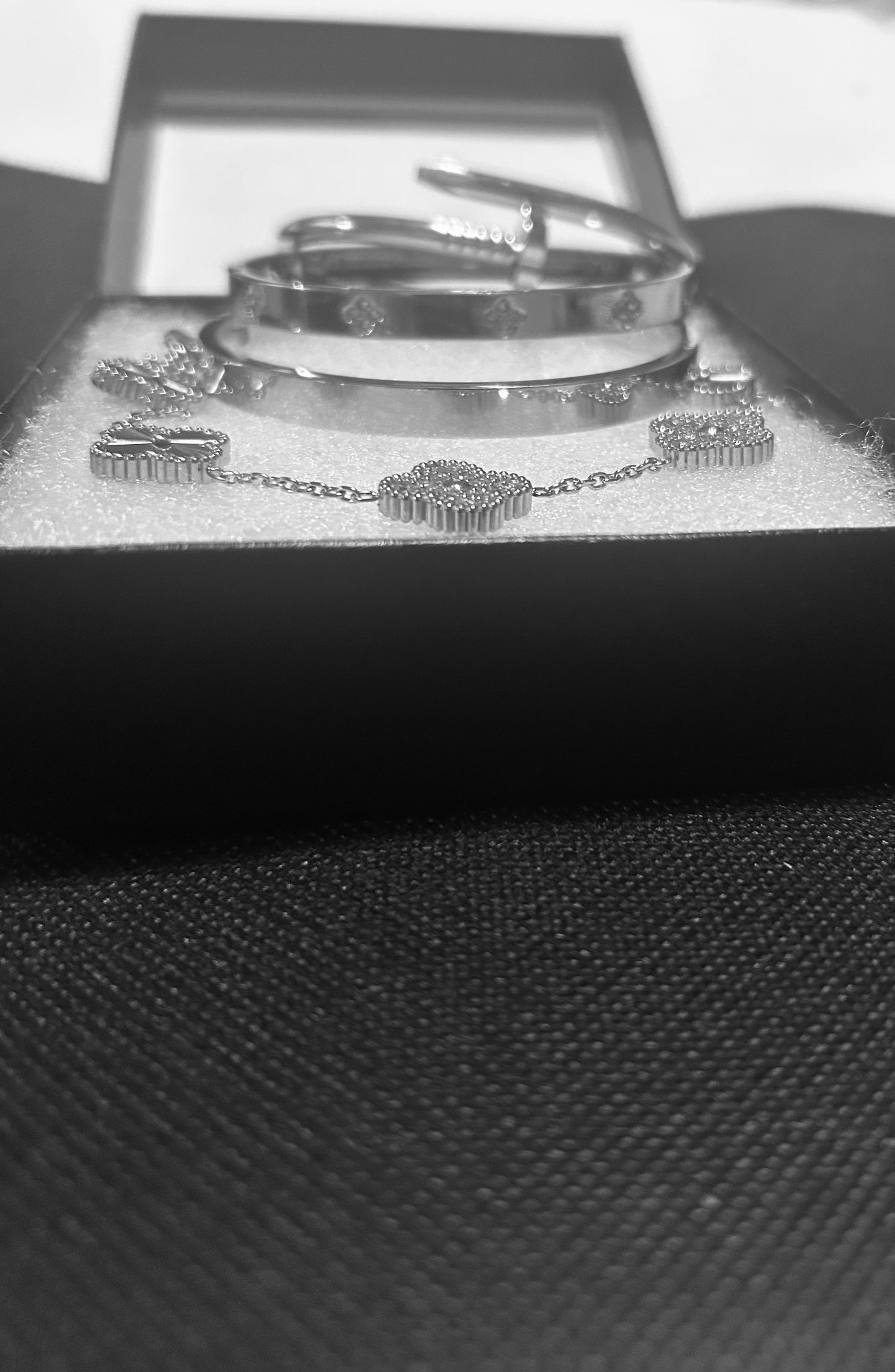 Diamond no so Cartier stack bracelet