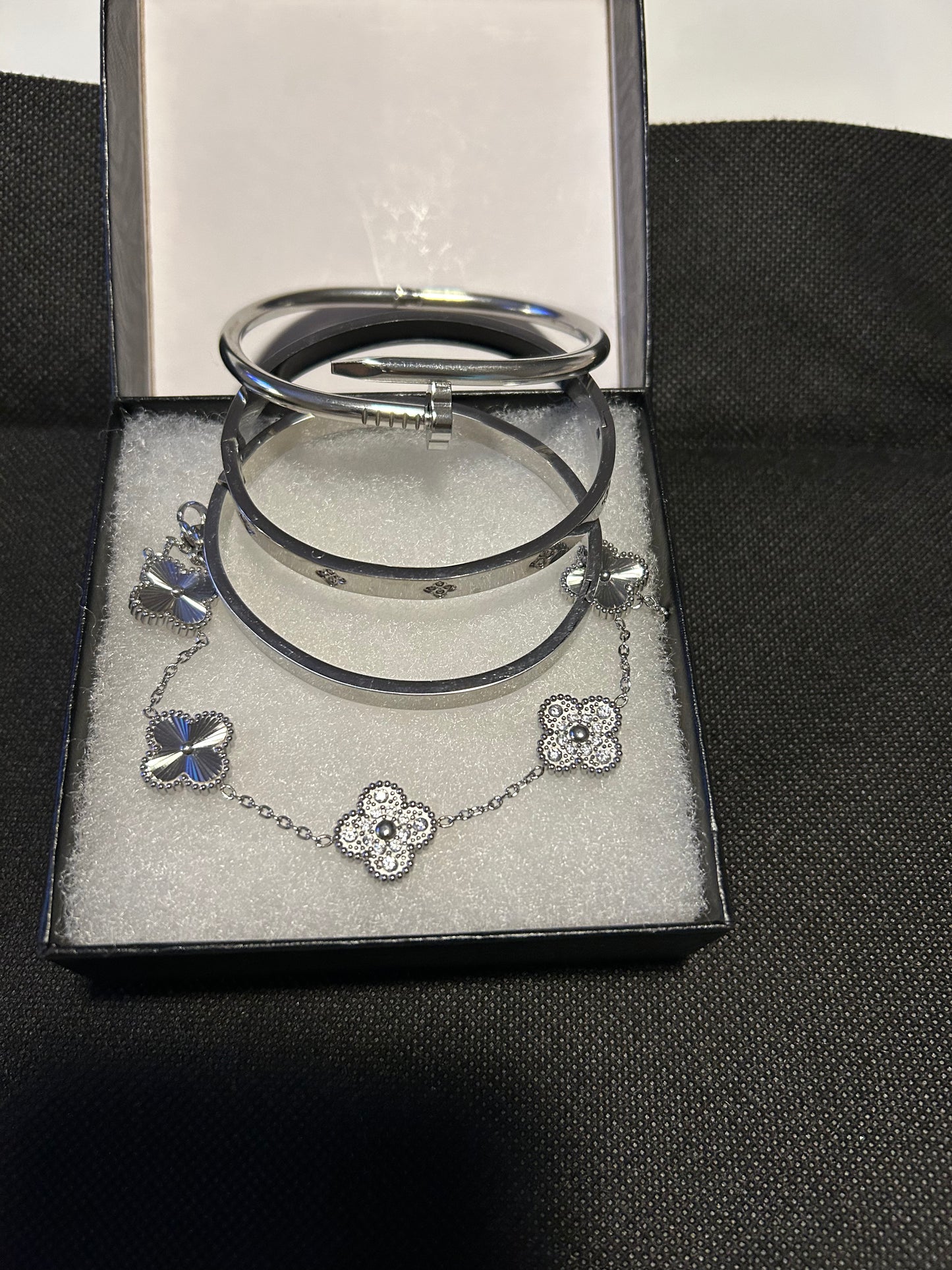 Diamond no so Cartier stack bracelet