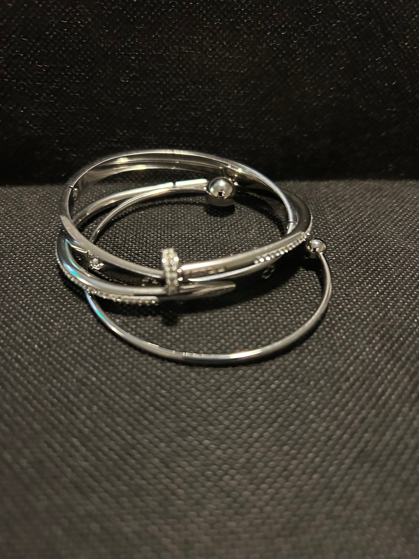 Nail stack bangle