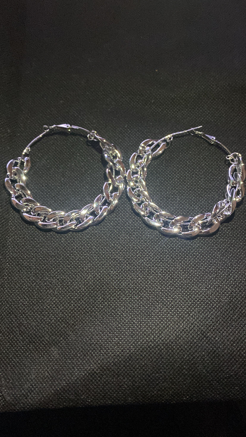 Chain hoop Earrings